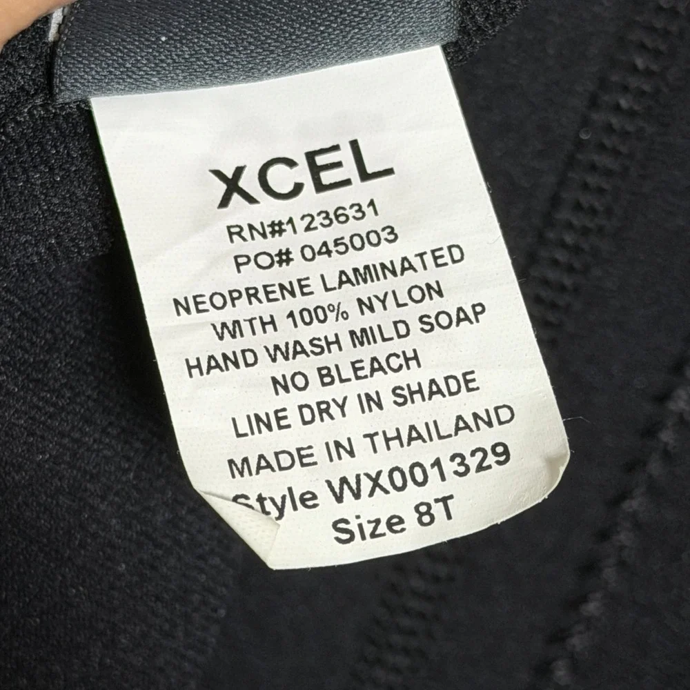 Xcel Womens Scuba Wetsuit 8T Black Blue Xpedition Tri-Density WX001329